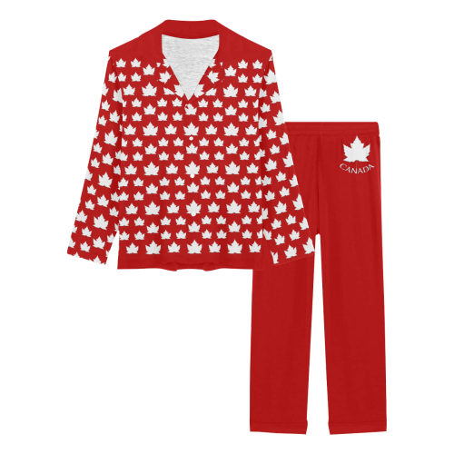 Cute Canada Sleepwear / Lougewear Women's Long Pajama Set