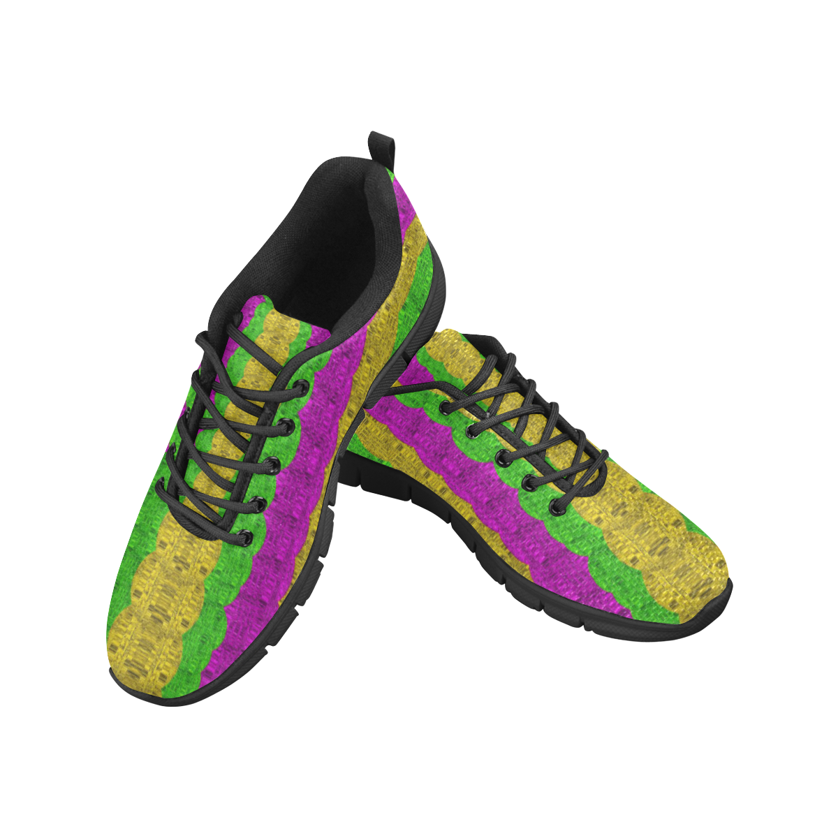 Hipster or hippie in  pattern style Women's Breathable Running Shoes (Model 055)