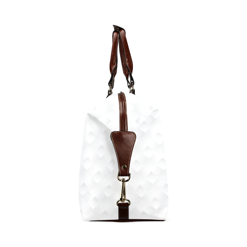 White Rombus Pattern Classic Travel Bag (Model 1643) Remake