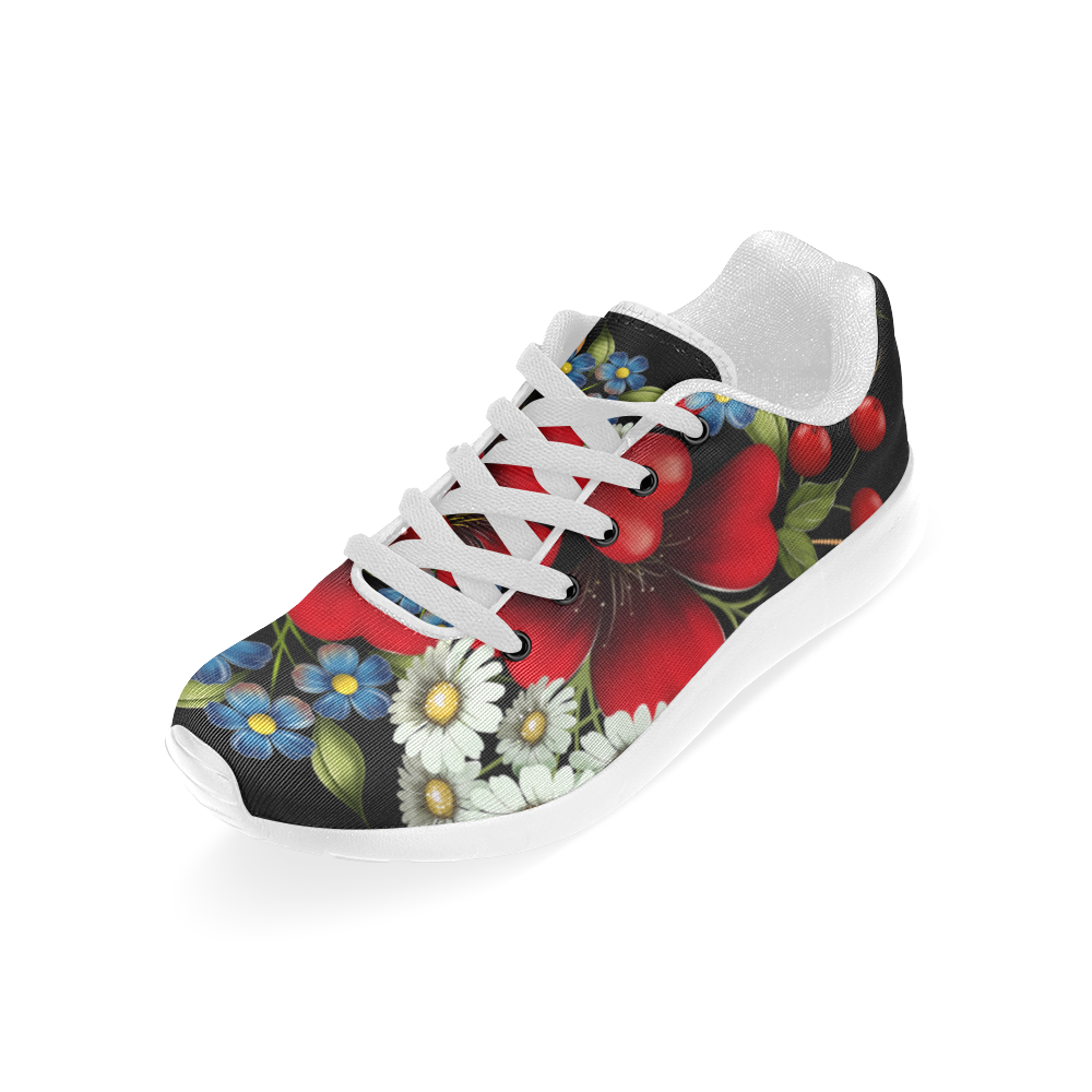 Bouquet Of Flowers Kid's Running Shoes (Model 020)