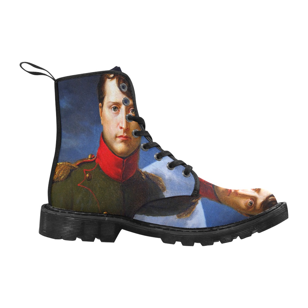 Napoleon Bonaparte Martin Boots for Men (Black) (Model 1203H)