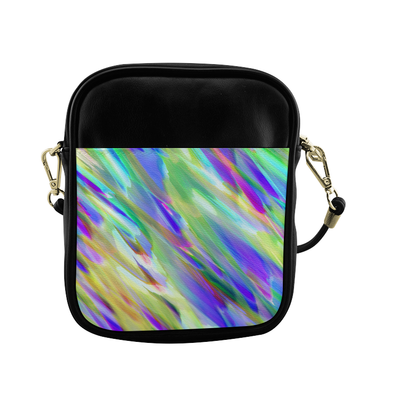 Colorful digital art splashing G401 Sling Bag (Model 1627)
