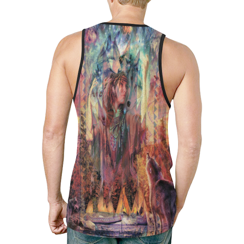 Native American Life by TheONE Savior @ IMpossABLE Endeavors New All Over Print Tank Top for Men (Model T46)