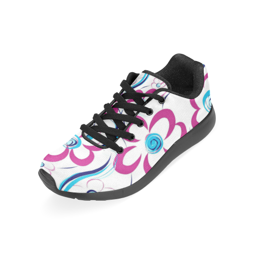 CRIMSON FLOWERS Women’s Running Shoes (Model 020)
