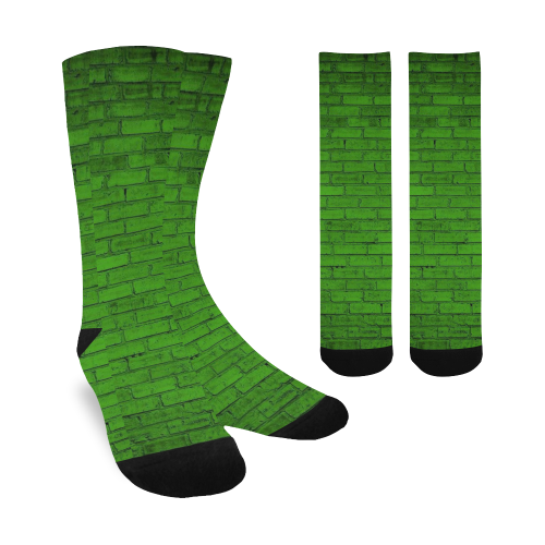 brick paint green socks Trouser Socks