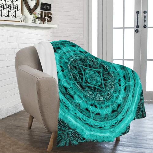 delicate silk mandala 17 Ultra-Soft Micro Fleece Blanket 50"x60"
