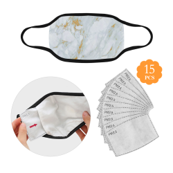 Marble Stone Design Mouth Mask (15 Filters Included) (Non-medical Products)