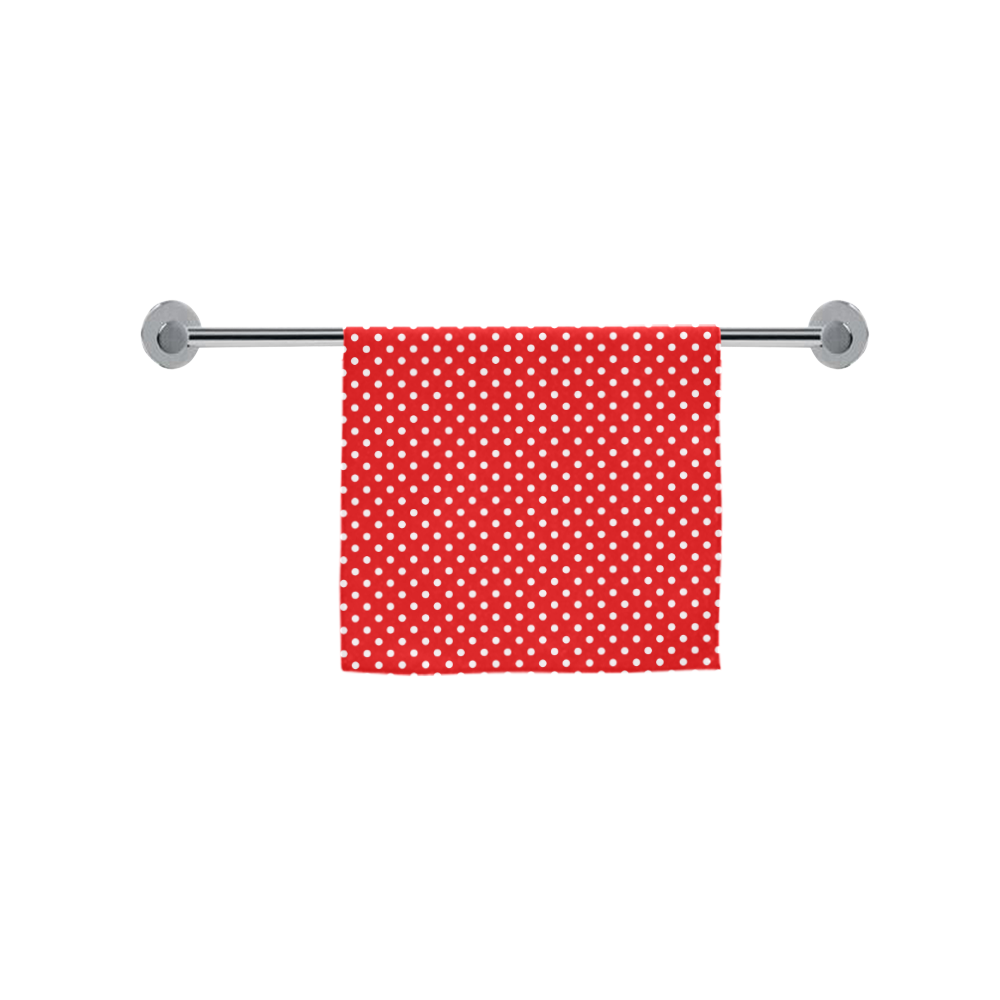 Red polka dots Custom Towel 16"x28"