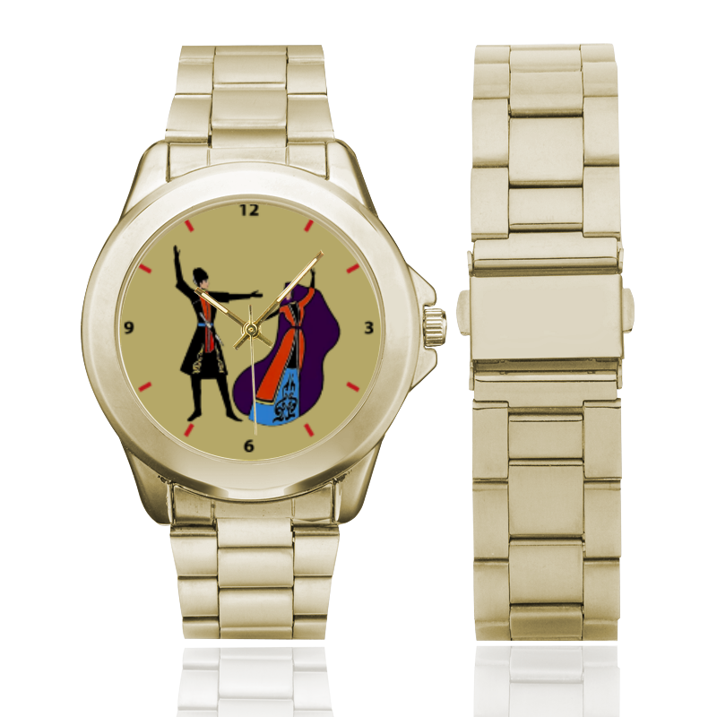 Armenian Folk Dance Custom Gilt Watch(Model 101)