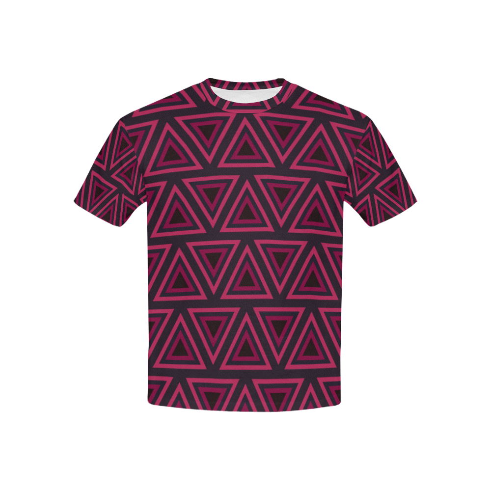 Tribal Ethnic Triangles Kids' All Over Print T-shirt (USA Size) (Model T40)