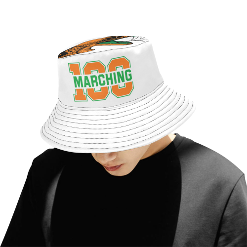 MEN'S M100 BUCKET HAT WHITE All Over Print Bucket Hat for Men