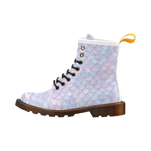 Mermaid Scales High Grade PU Leather Martin Boots For Women Model 402H