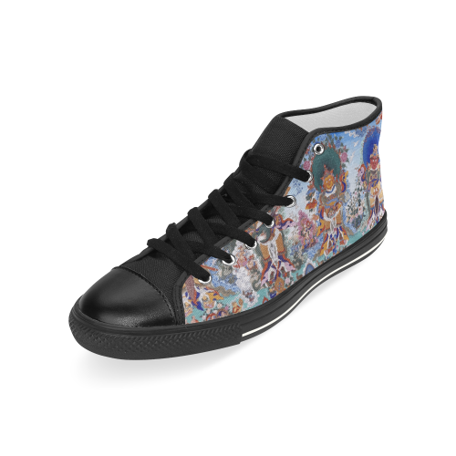 Four Heavenly Kings, by Ivan Venerucci Italian Style Men’s Classic High Top Canvas Shoes (Model 017)