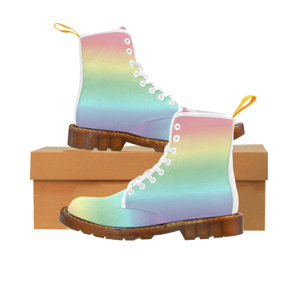 Pastel Rainbow Martin Boots For Women Model 1203H