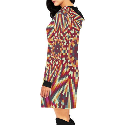 Fantasia All Over Print Hoodie Mini Dress (Model H27)