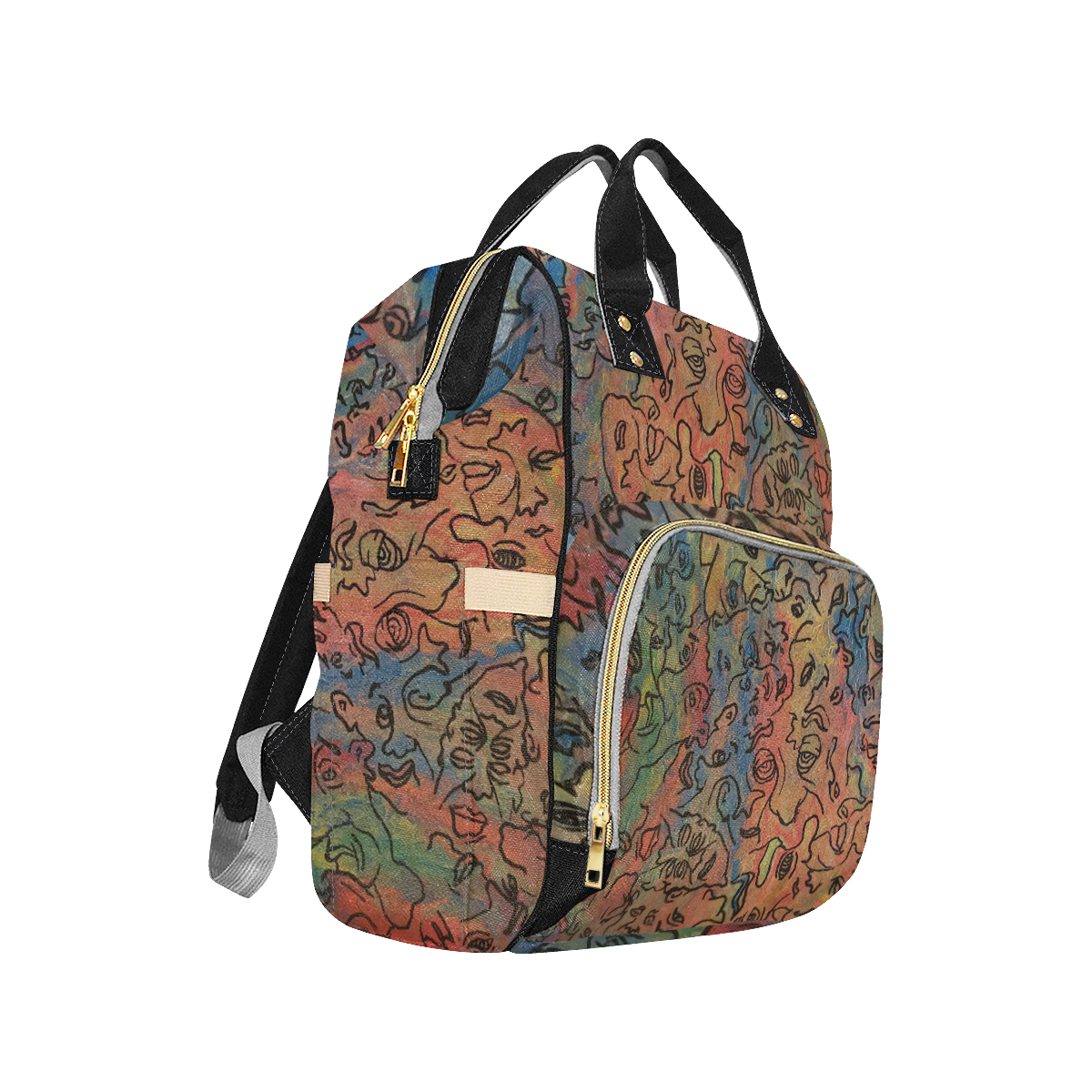 niffy 2 Multi-Function Diaper Backpack/Diaper Bag (Model 1688)