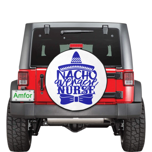 Humor Nacho average Nurse indigo 30 Inch Spare Tire Cover