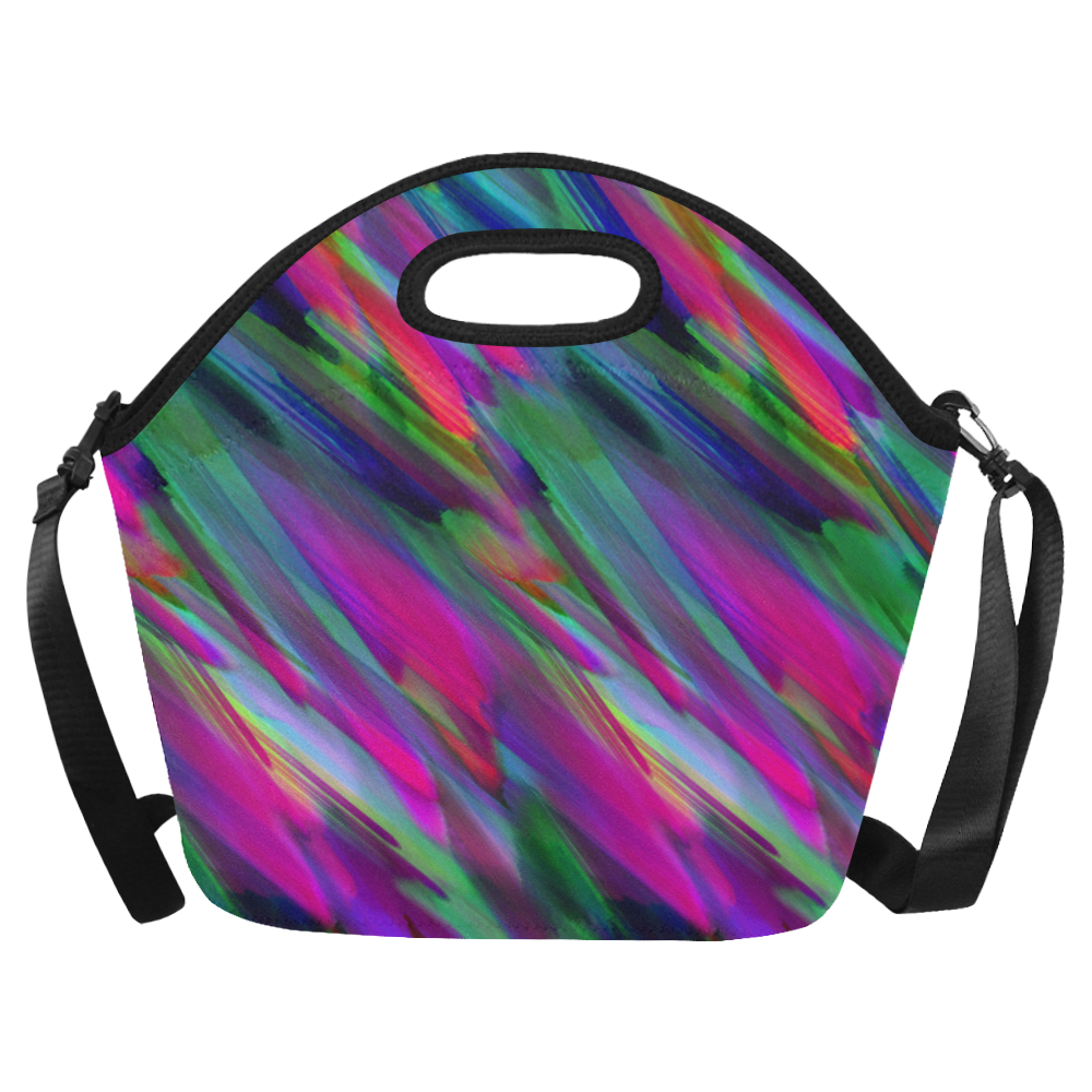 Colorful digital art splashing G400 Neoprene Lunch Bag/Large (Model 1669)