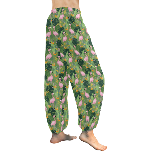 Tropical Flamingo Women's All Over Print Harem Pants (Model L18)
