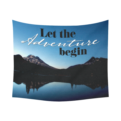 Let The Cotton Linen Wall Tapestry 60"x 51"