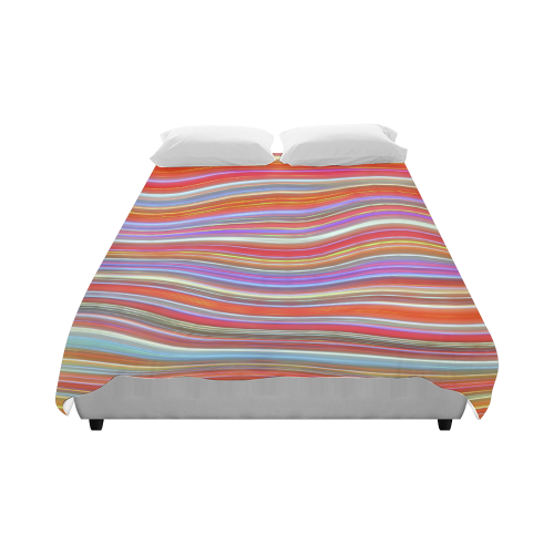 Wild Wavy Lines 11 Duvet Cover 86"x70" ( All-over-print)