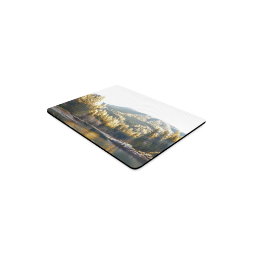 mountain river and frost Rectangle Mousepad