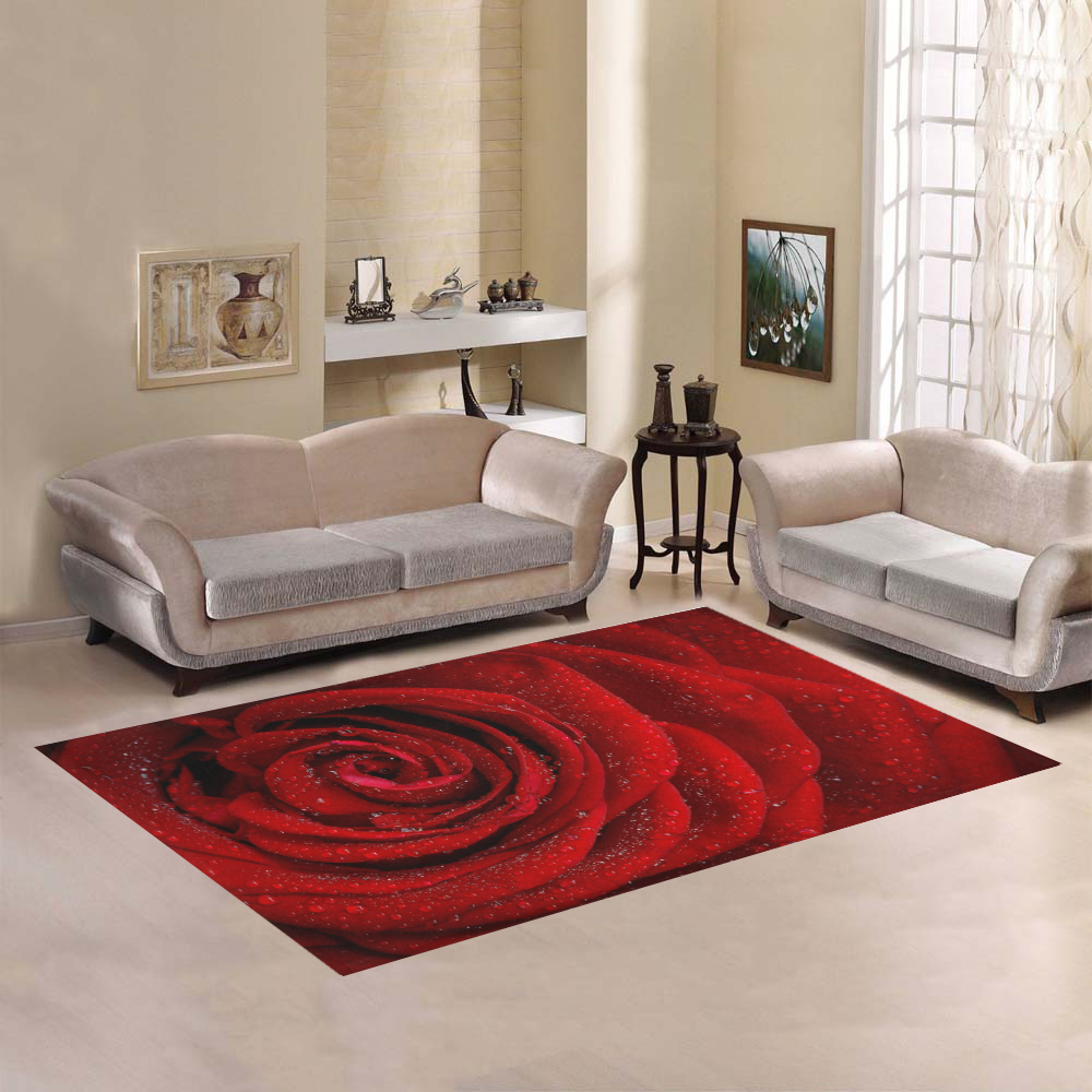 Red rosa Area Rug7'x5'