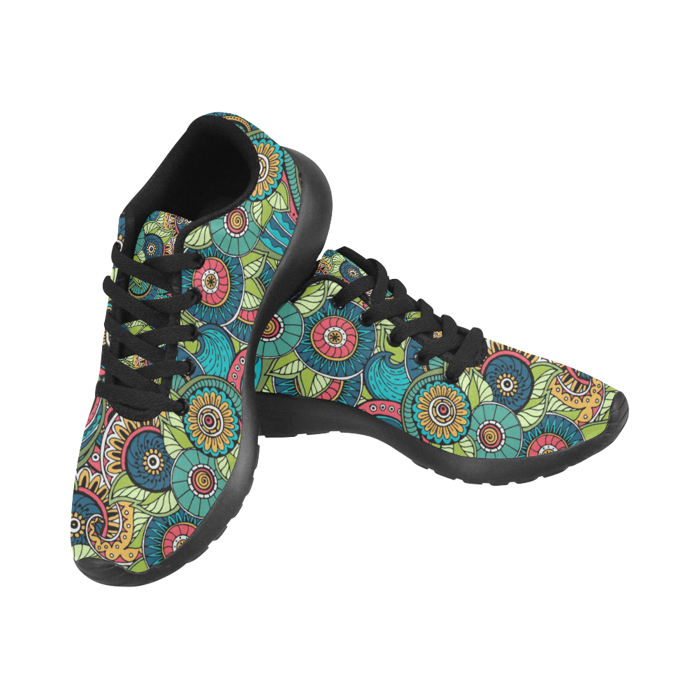 Mandala Pattern Men's Running Shoes/Large Size (Model 020)