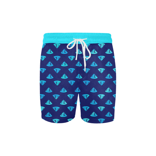 Colorful Pizza Pattern Swim Trunks Men's Mid-Length Swim Shorts (Model L39)