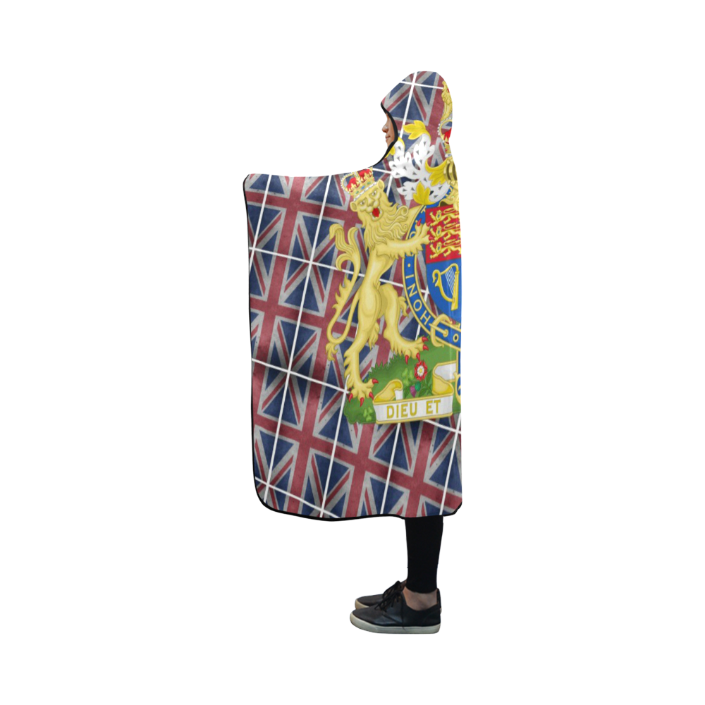 GREAT BRITAIN COA Hooded Blanket 50''x40''