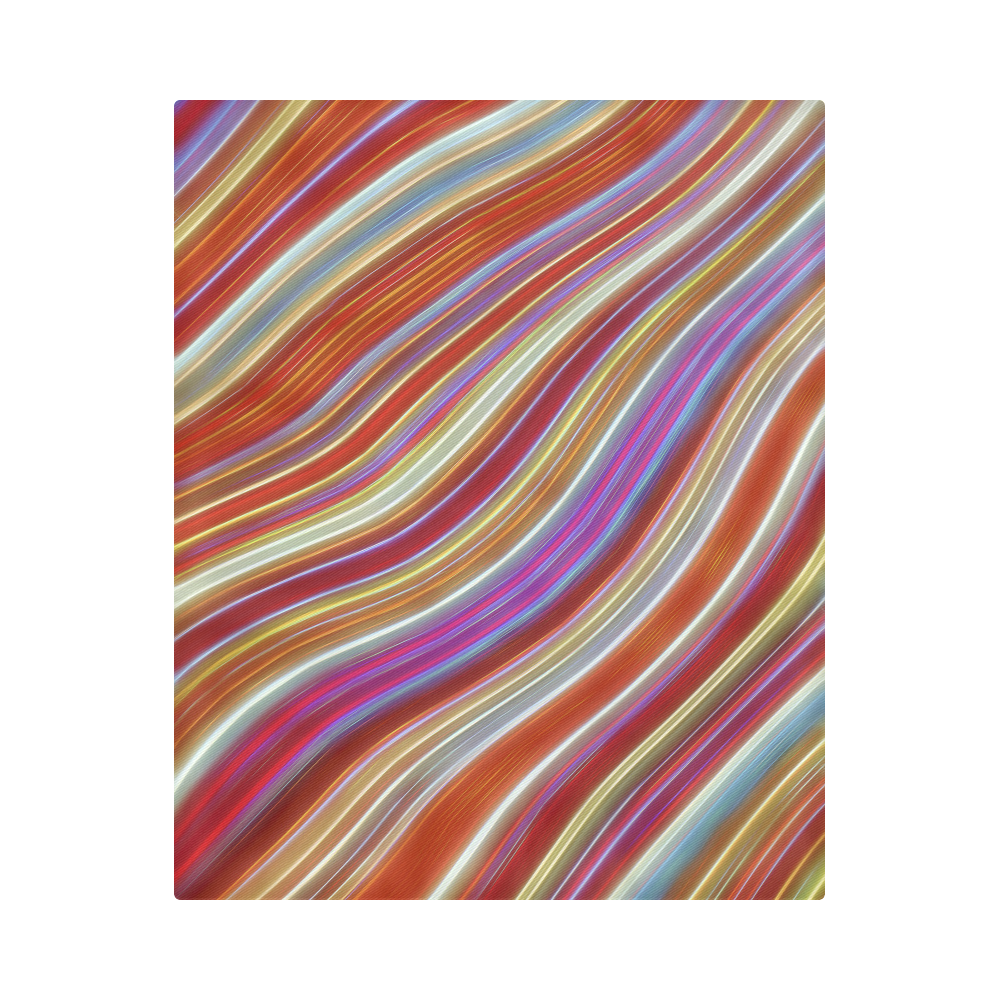 Wild Wavy Lines 13 Duvet Cover 86"x70" ( All-over-print)