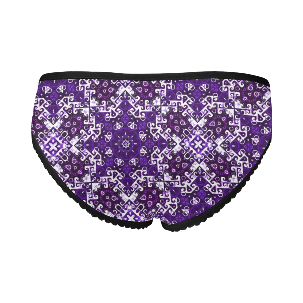 Bohemian Purple Fancy Women's All Over Print Girl Briefs (Model L14)