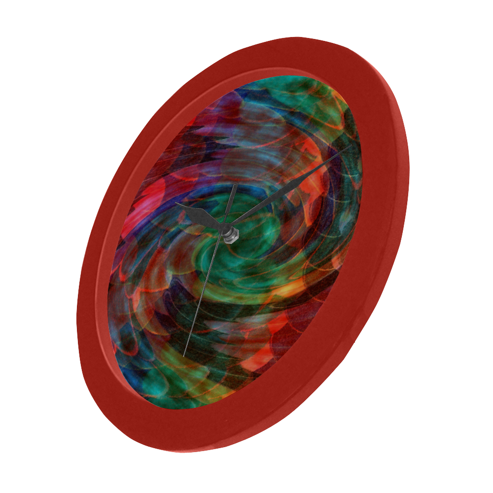 Ray of Twirls Circular Plastic Wall clock
