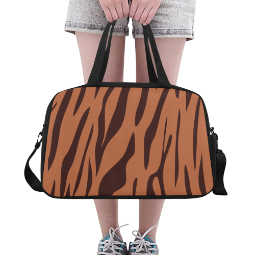 Zebra caramel Fitness Handbag (Model 1671)