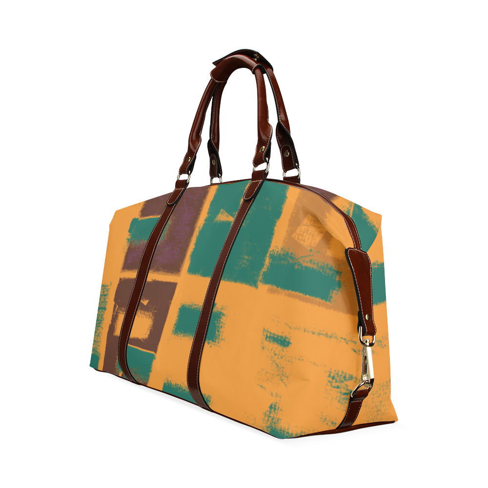 Orange texture Classic Travel Bag (Model 1643) Remake