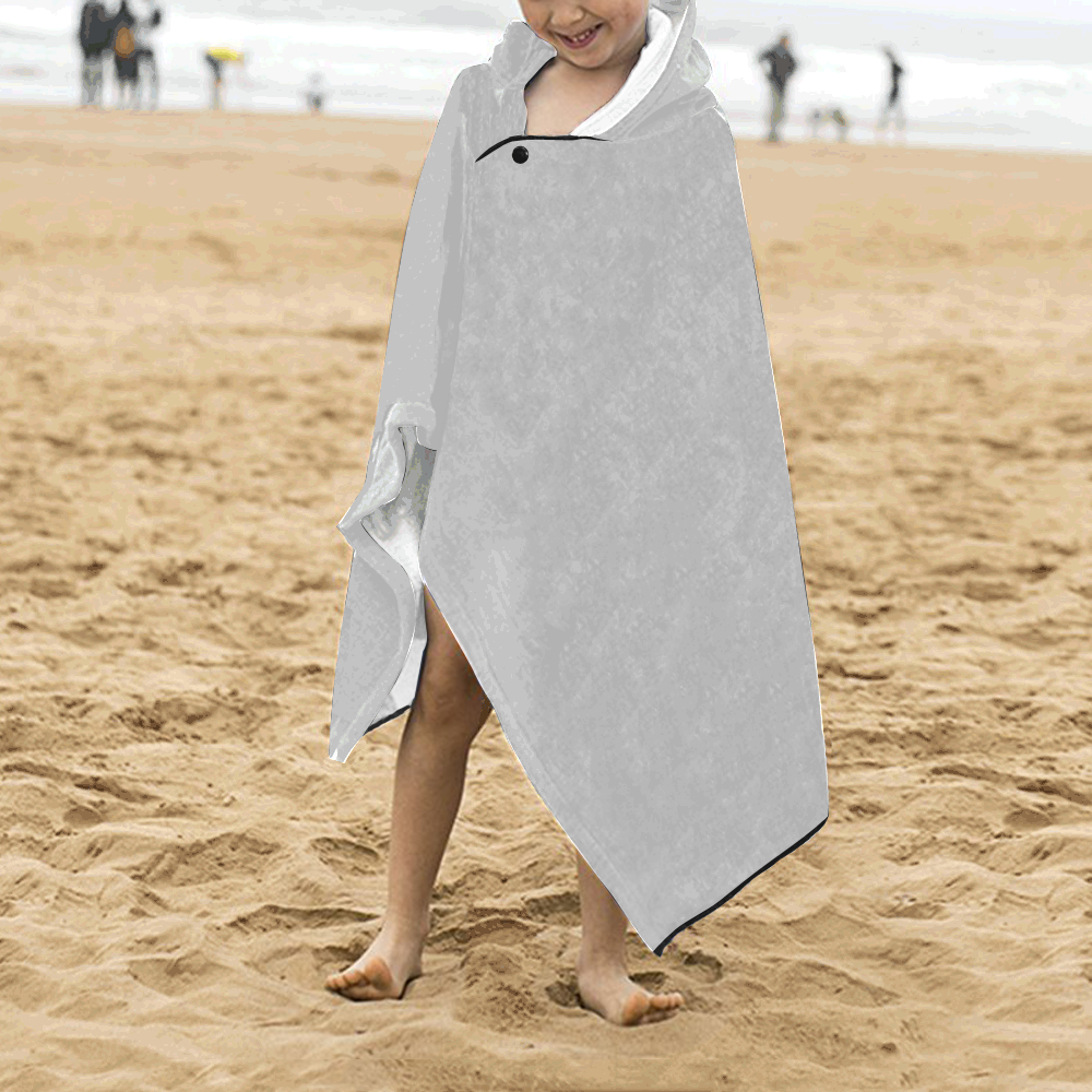 color silver Kids' Hooded Bath Towels