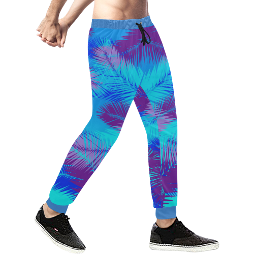 Summer Island pop art design Men's All Over Print Sweatpants (Model L11)