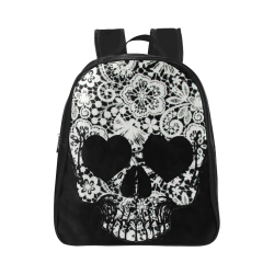 laceskullforblack School Backpack (Model 1601)(Small)