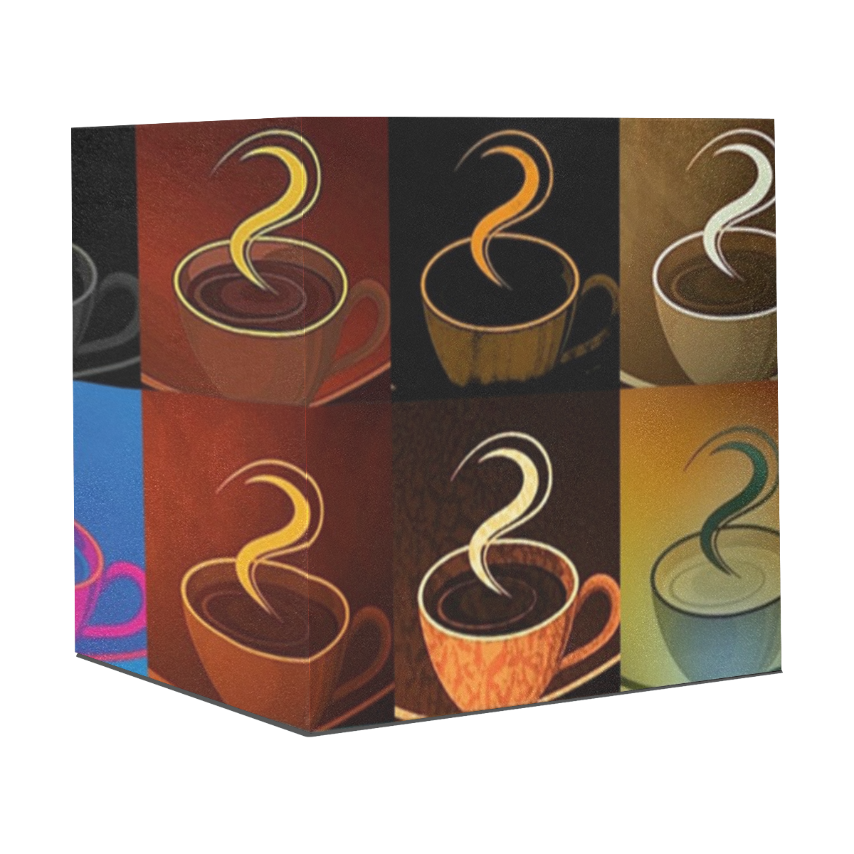 coffee cup montage Gift Wrapping Paper 58"x 23" (1 Roll)