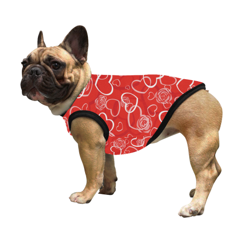 LITTLE RED HEARTS All Over Print Pet Tank Top