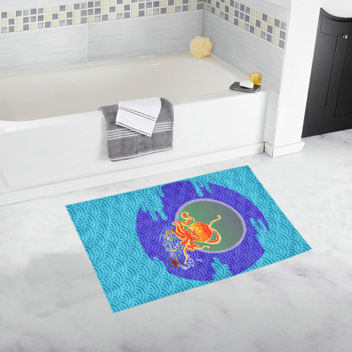 The Lowest of Low Japanese Octopus Bath Rug 20''x 32''