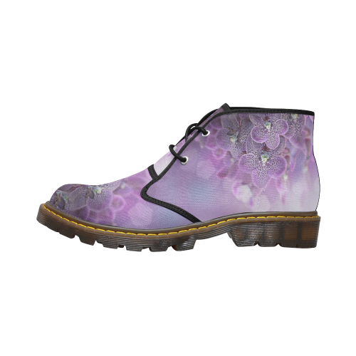 violet-orchids Women's Canvas Chukka Boots (Model 2402-1)