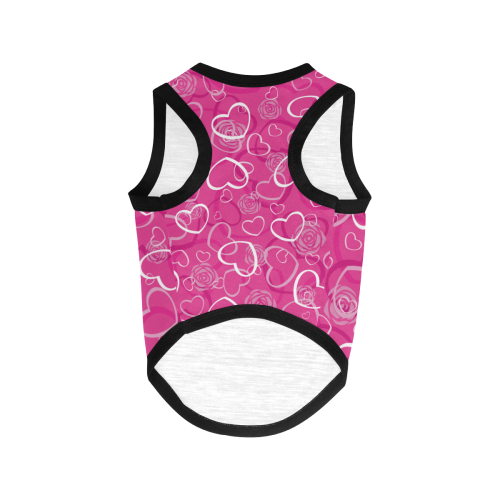 LITTLE PINK HEARTS All Over Print Pet Tank Top