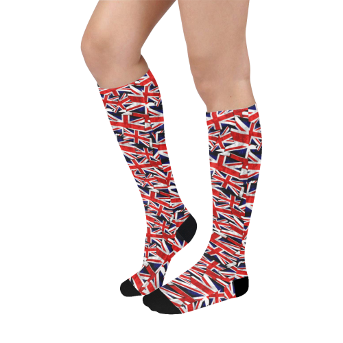 Union Jack British UK Flag Over-The-Calf Socks