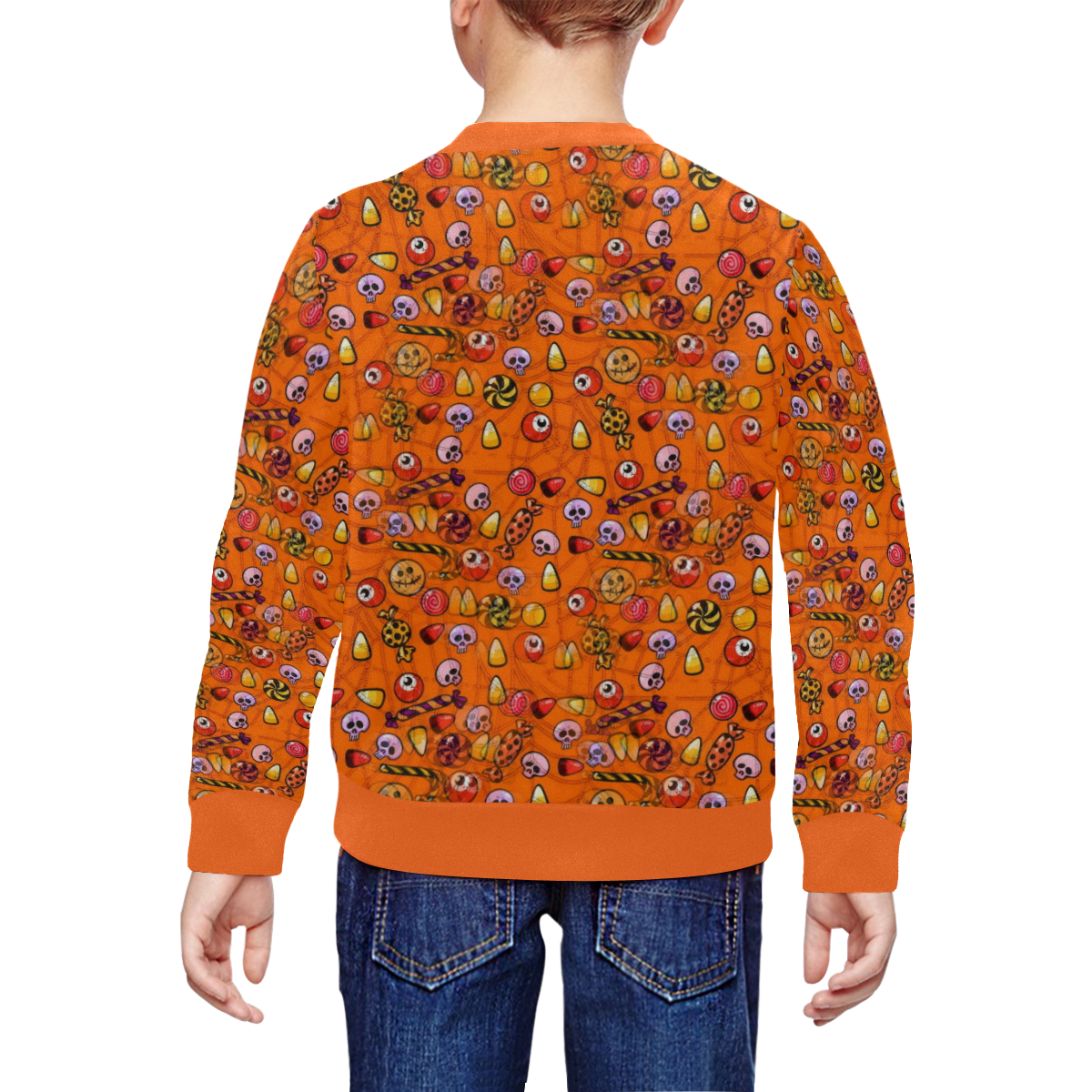 Candy by Nico Bielow All Over Print Crewneck Sweatshirt for Kids (Model H29)