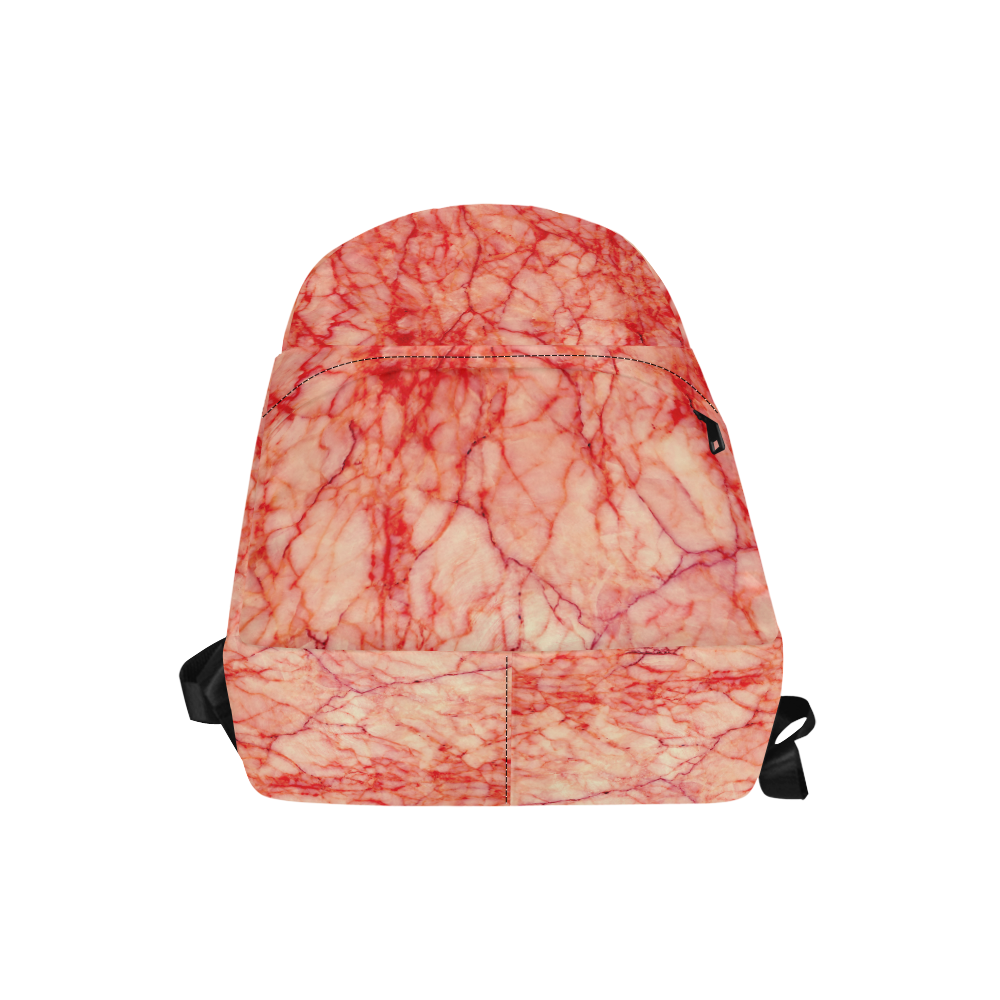 Red scratch pattern Unisex Classic Backpack (Model 1673)