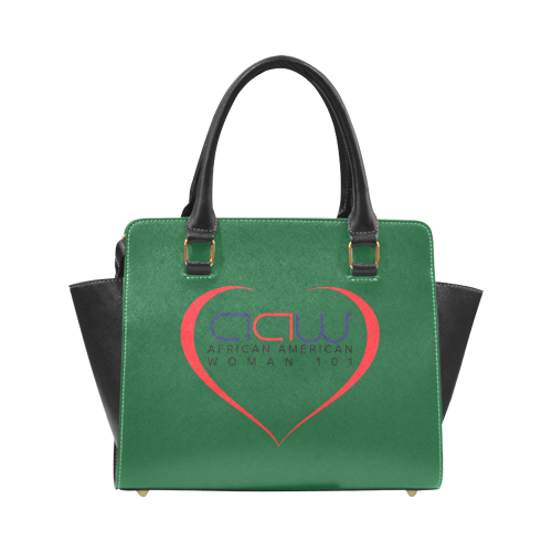 AAW101 Green Hand Bag Rivet Shoulder Handbag (Model 1645)