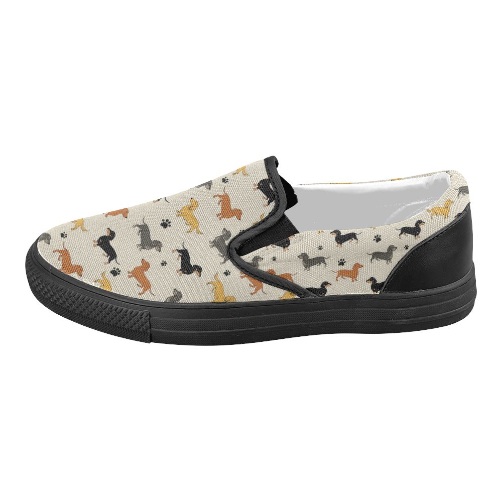 Mixed Weenies Women's Slip-on Canvas Shoes (Model 019)