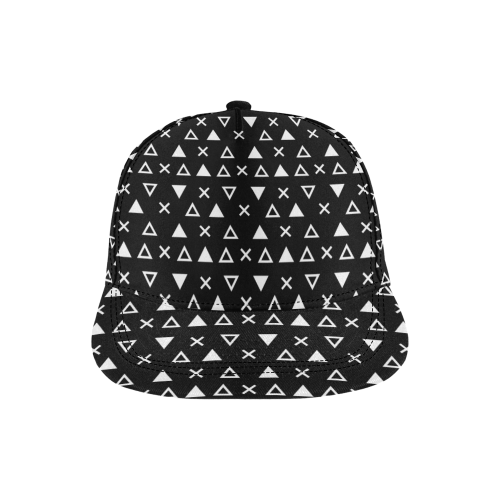 Geo Line Triangle All Over Print Snapback Hat D