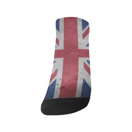 United Kingdom Union Jack Flag - Grunge 1 Women's Ankle Socks